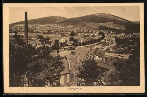 AK Eiserfeld, Ortsansicht aus der Vogelschau