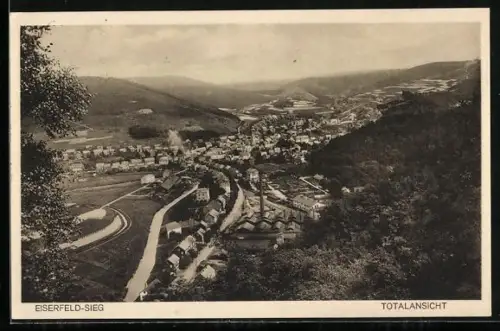 AK Eiserfeld /Sieg, Gesamtansicht aus der Vogelschau