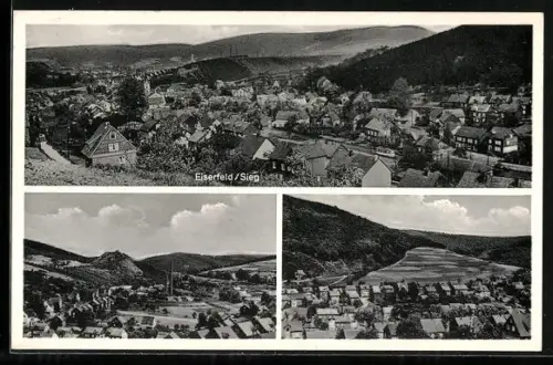 AK Eiserfeld / Sieg, verschiedene Ortsansicht