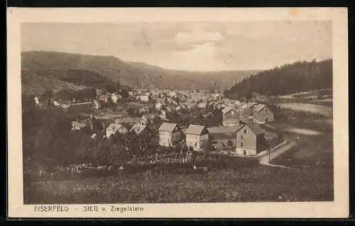 AK Eiserfeld-Sieg, Blick vom Ziegelstein aus