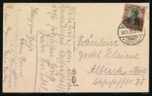 AK Eiserfeld-Sieg, Blick vom Ziegelstein aus