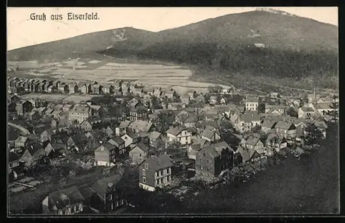 AK Eiserfeld, Teilansicht mit Kirche