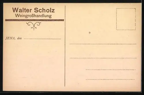 AK Jena, Rabenvaters Weingasthaus Rabenburg, Innenansicht