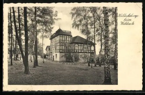 AK Poessneck /Thüringen, Walderholungsheim Waldseite