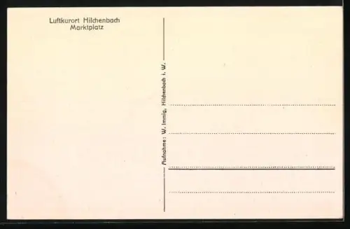 AK Hilchenbach, Marktplatz mit Kirche