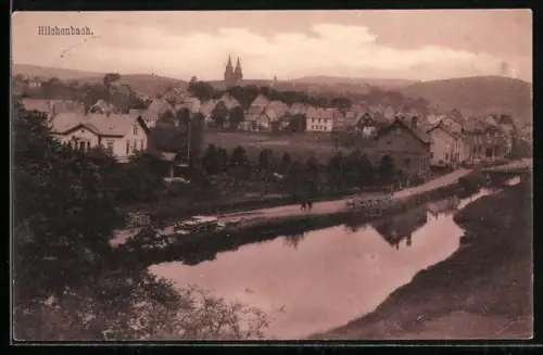 AK Hilchenbach, Teilansicht mit Kirche