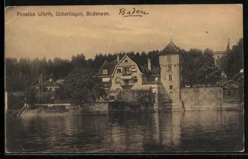 AK Ueberlingen /Bodensee, Pension Würth
