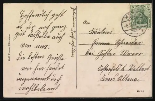 AK Müsen /Kreis Siegen, Teilansicht mit Kirche