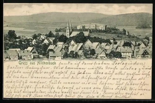 AK Hilchenbach, Teilansicht mit Kirche