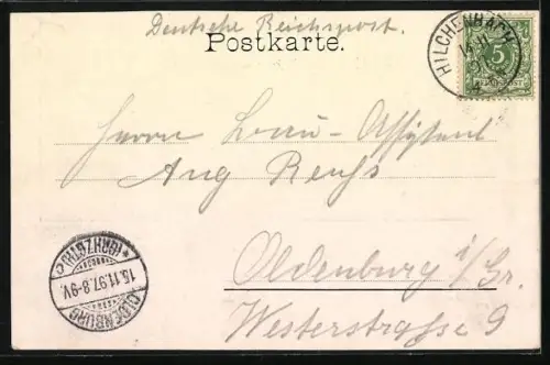 AK Hilchenbach, Teilansicht mit Kirche