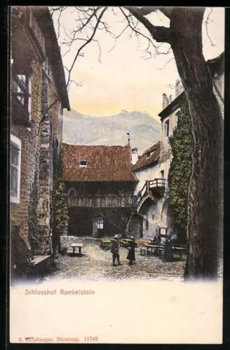AK Runkelstein, Partie im Schlosshof