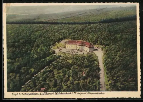 AK Hilchenbach, Evgl. Erholungsheim vom Flugzeug aus