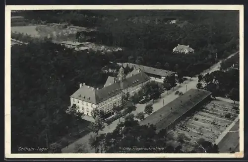 AK Zeithain-Lager, Orig. Fliegeraufnahme