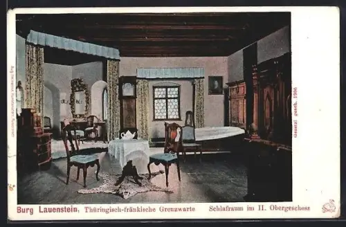 AK Burg Lauenstein, Schlafraum im II. Obergeschoss