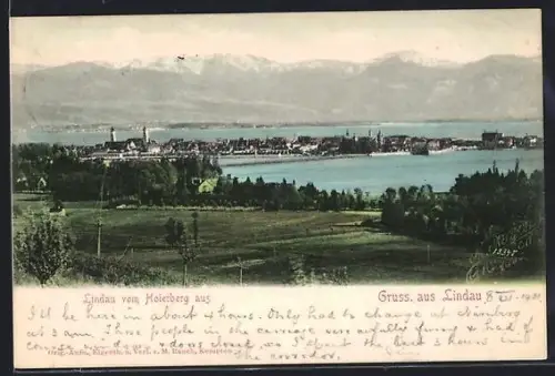 AK Lindau / Bodensee, Ortsansicht vom Hoierberg aus