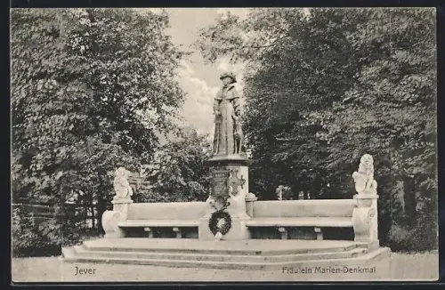 AK Jever, Fräulein Marien-Denkmal