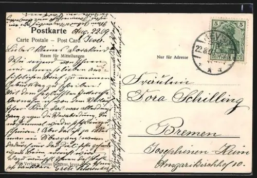 AK Jever, Fräulein Marien-Denkmal