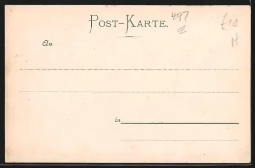 Mondschein-Lithographie Stolzenfels, Schloss Stolzenfels mit Kapellen