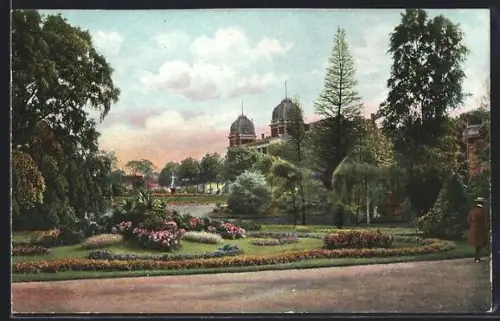 AK Düsseldorf, Partie im Floragarten