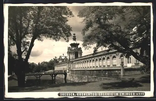 AK Dresden, Kronentor Galerie im Zwinger