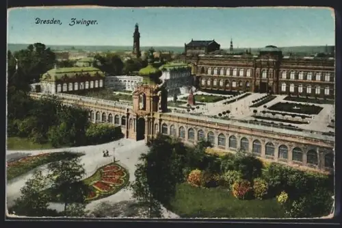 AK Dresden, Weg zum Zwinger