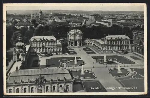 AK Dresden, Kgl. Zwinger, Totalansicht