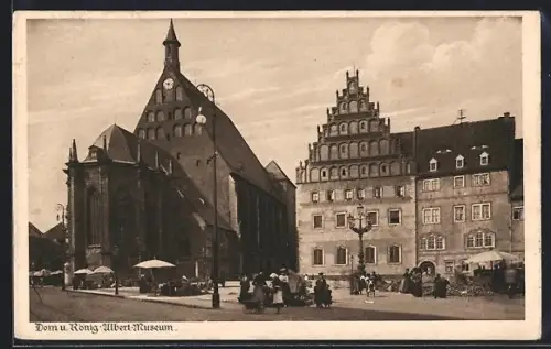 AK Freiberg i. Sa., Dom & König Albert-Museum