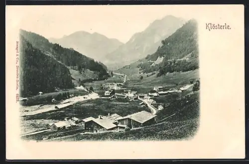 AK Klösterle, Teilansicht vom Berg aus