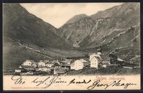 AK Stuben a.d. Arlbergbahn, Gesamtansicht