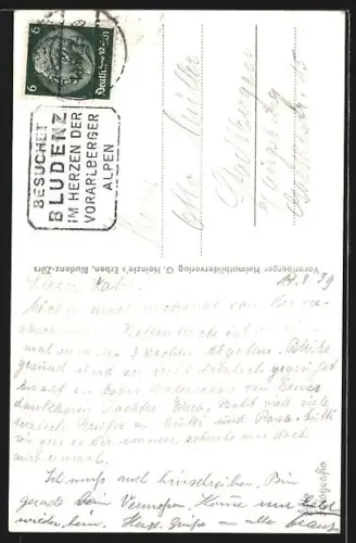 AK Bludenz, Gesamtansicht mit Rhätikon