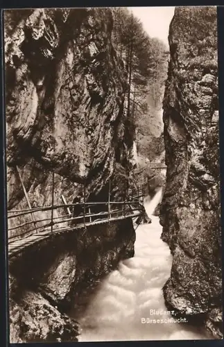 AK Bludenz, Partie in der Bürseschlucht