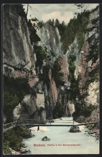 AK Bludenz, Partie in der Bürserschlucht