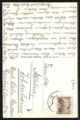 AK Bludenz, Teilansicht mit Kirche