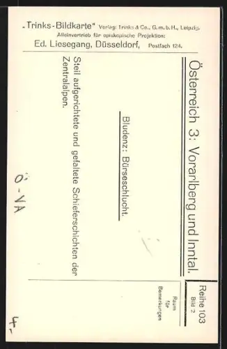 AK Bludenz, Bürseschlucht