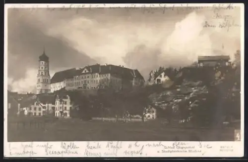 AK Bludenz, Schloss Obgajenhof und Stadtpfarrkirche