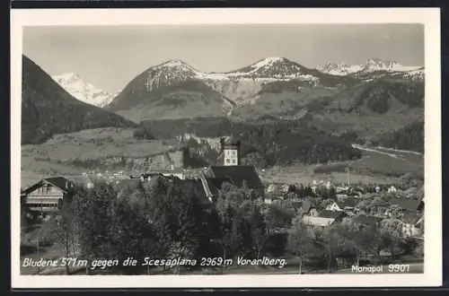 AK Bludenz, Gesamtansicht gegen die Scesaplana