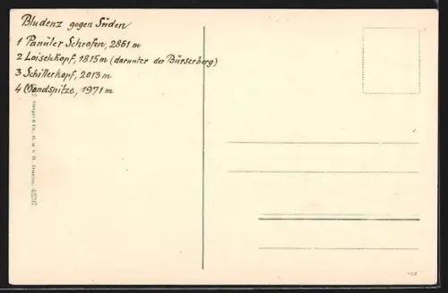 AK Bludenz /Vorarlberg, Ortsansicht von der Schiessstätte aus gesehen