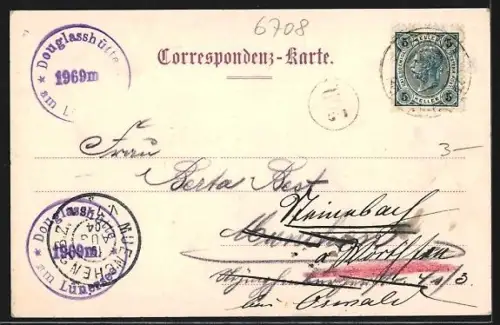 AK Lünersee, Ansicht mit Kanzelkopf, Todenalp, Seesaplana und Seekopf