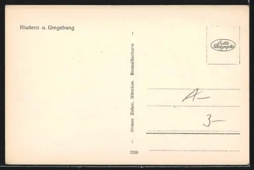 AK Bludenz, Ortsansicht und umliegende Berggipfel