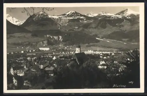 AK Bludenz, Ortsansicht mit Kirche