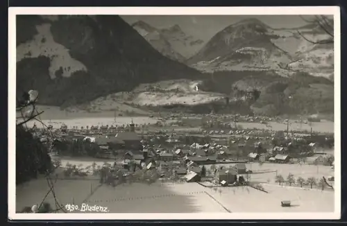 AK Bludenz, Teilansicht im Schnee
