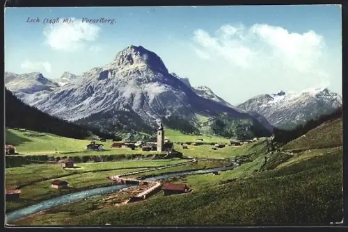 AK Lech /Vorarlberg, Blick zur Kirche