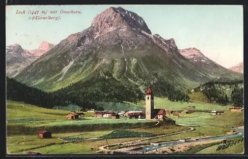 AK Lech, Ortsansicht gegen Omeshorn