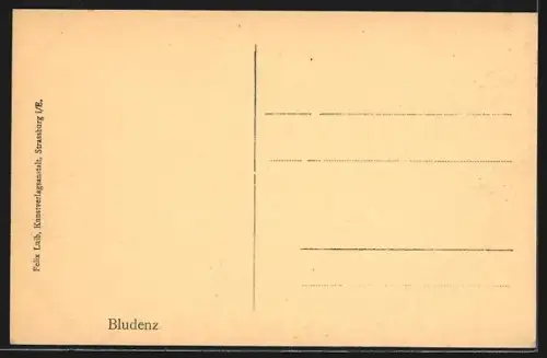 AK Bludenz, Ortsansicht gegen die Berge