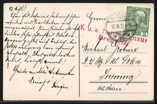 AK Bludenz, Totalansicht mit Rhätikon