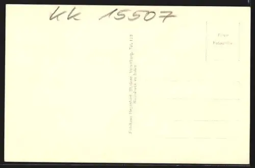 AK Tschengla, Schwabenhaus, Ortsansicht mit Mondspitze