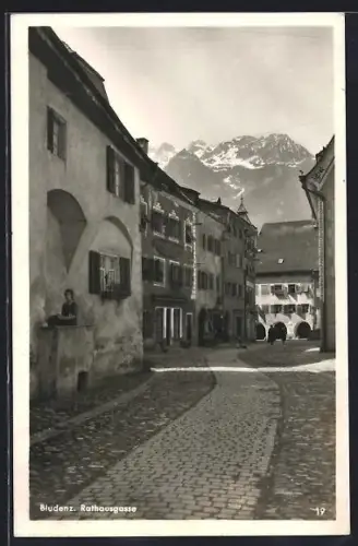 AK Bludenz, Blick in die Rathausgasse