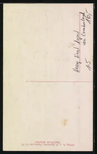 Foto-AK Herzog Ernst August von Cumberland u. Herzog zu Braunschweig u. Lüneburg in Uniform