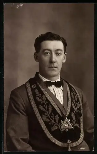 Foto-AK Freimaurer im Porträt