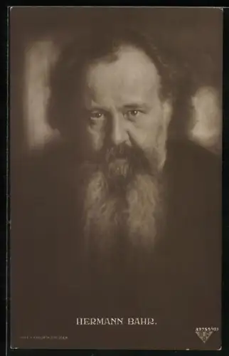 Foto-AK Hugo Erfurth: Hermann Bahr, österreichischer Schriftsteller und Literaturkritiker